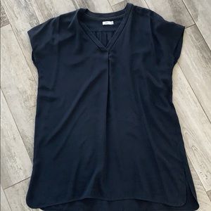 Vince black silk dress